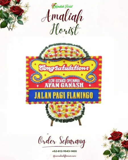 Sewa Papan Bunga Secang